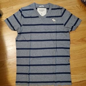 Abercrombie stripe muscle tee